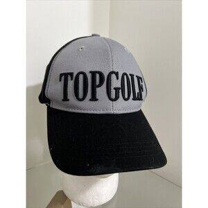 Top Golf Gray & Black Snapback Hat (Damaged Strap)